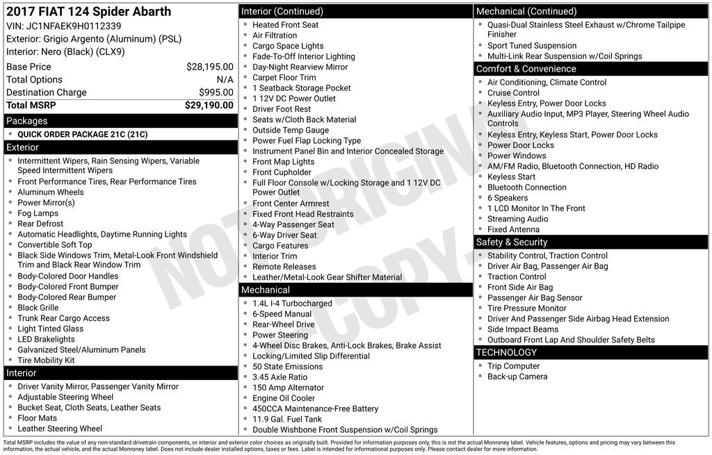 Thumbnail: 2017 Fiat 124 Spider - 13