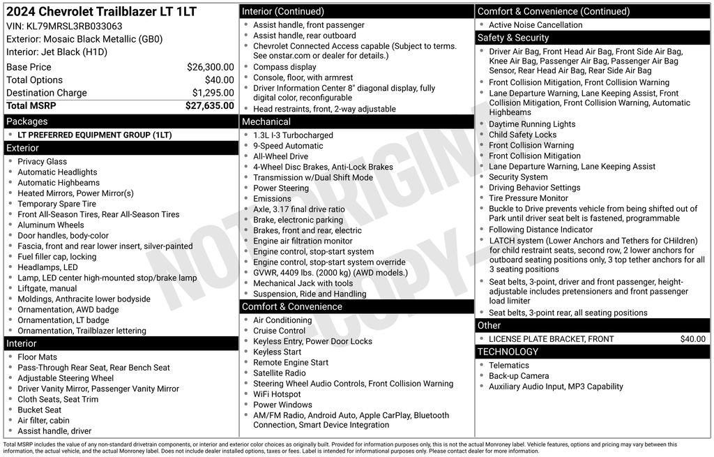 Thumbnail: 2024 Chevrolet TrailBlazer - 15