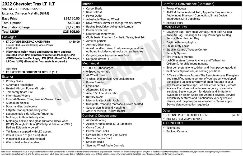 Thumbnail: 2022 Chevrolet Trax - 19