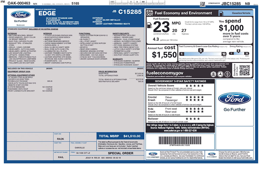 Thumbnail: 2018 Ford Edge - 11
