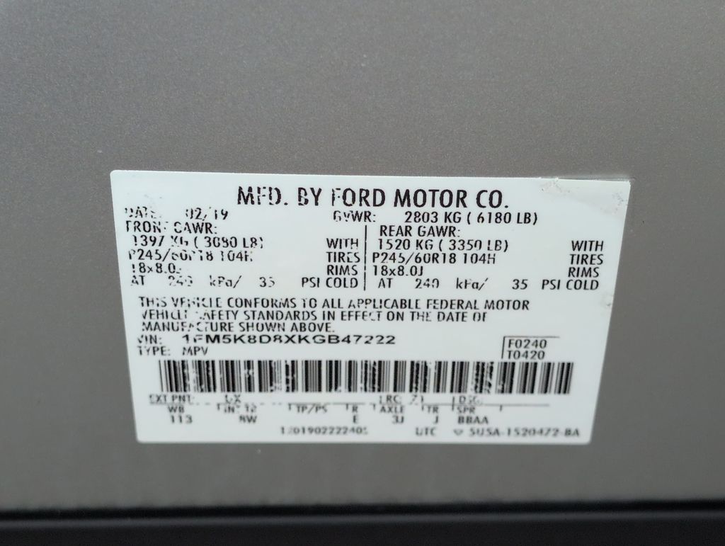 Thumbnail: 2019 Ford Explorer - 18