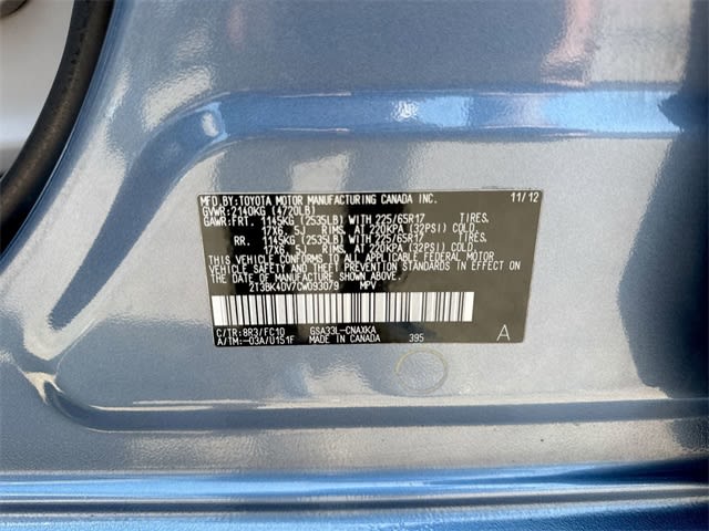 2012 Toyota RAV4 Base 17