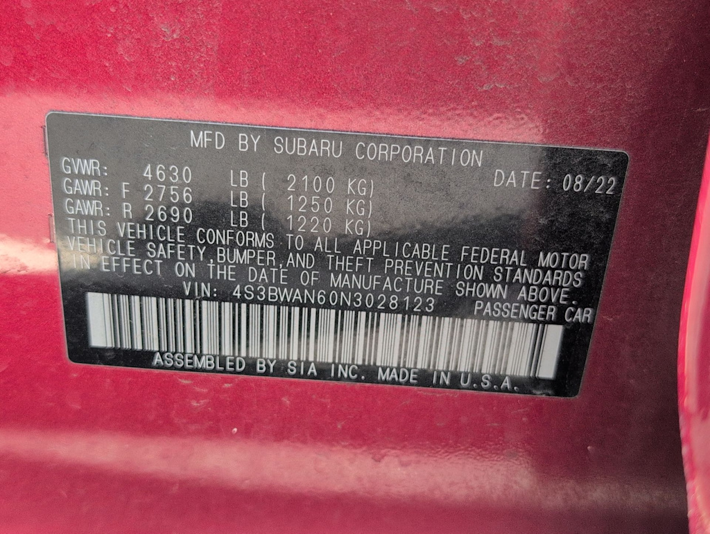 Thumbnail: 2022 Subaru Legacy - 18