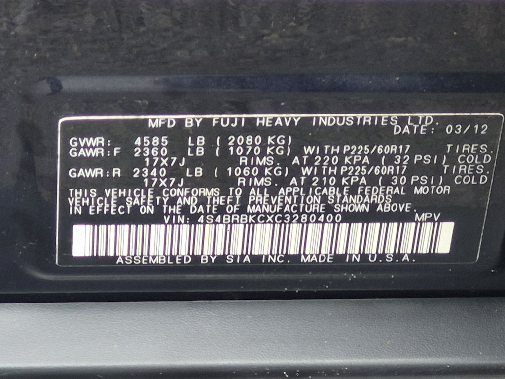 Thumbnail: 2012 Subaru Outback - 17