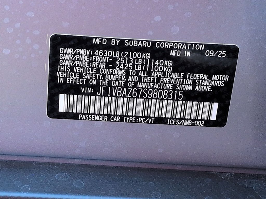 Thumbnail: 2025 Subaru WRX - 19