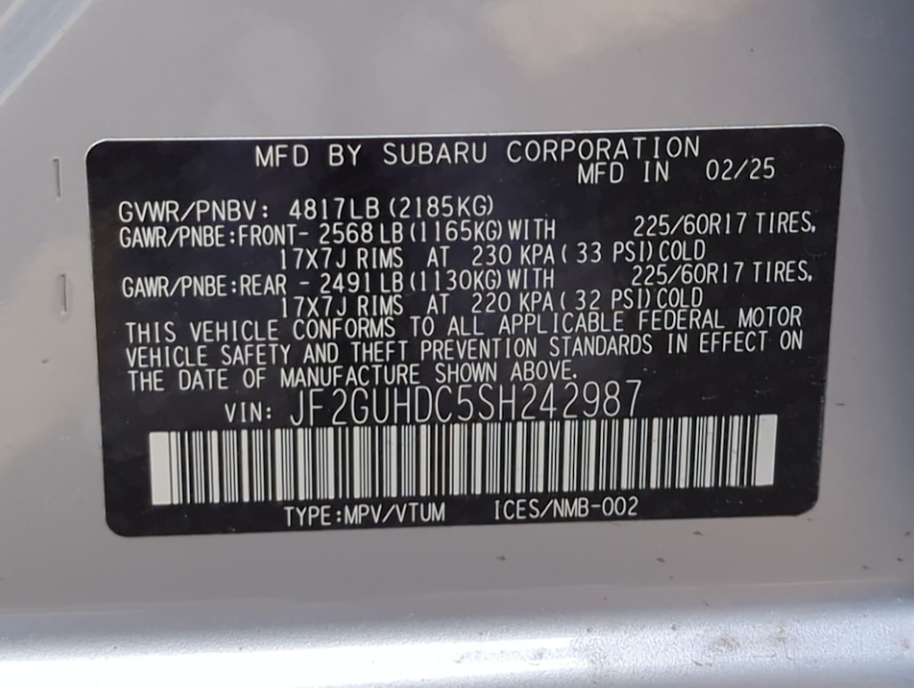 2025 Subaru Crosstrek Premium 15