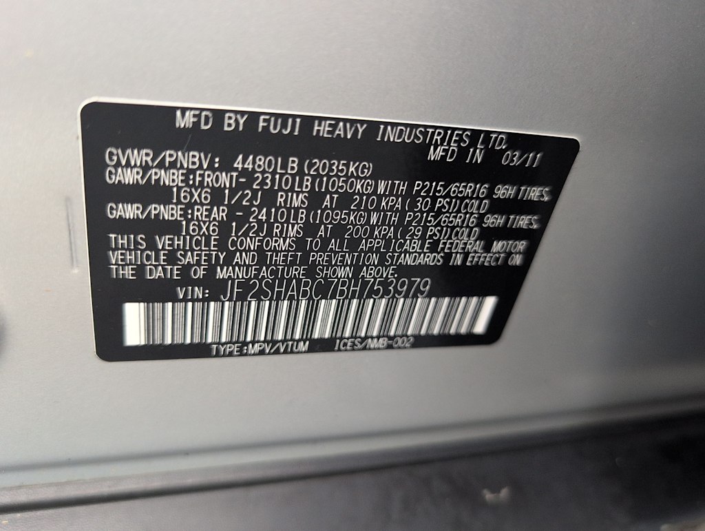 Thumbnail: 2011 Subaru Forester - 16