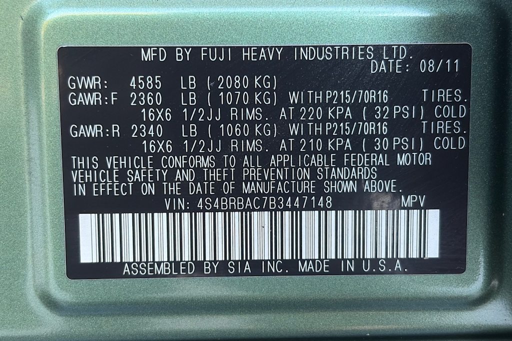 Thumbnail: 2011 Subaru Outback - 15