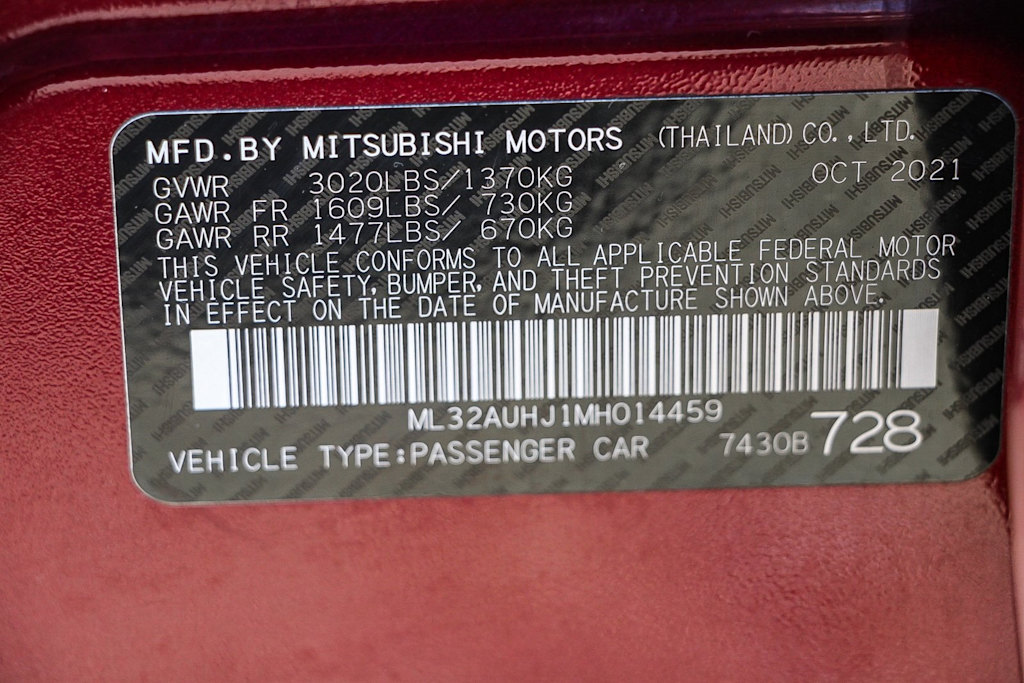 Thumbnail: 2021 Mitsubishi Mirage - 17