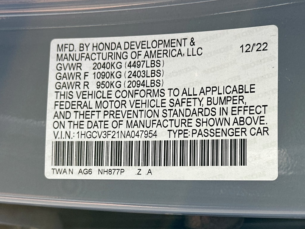 Thumbnail: 2022 Honda Accord - 19