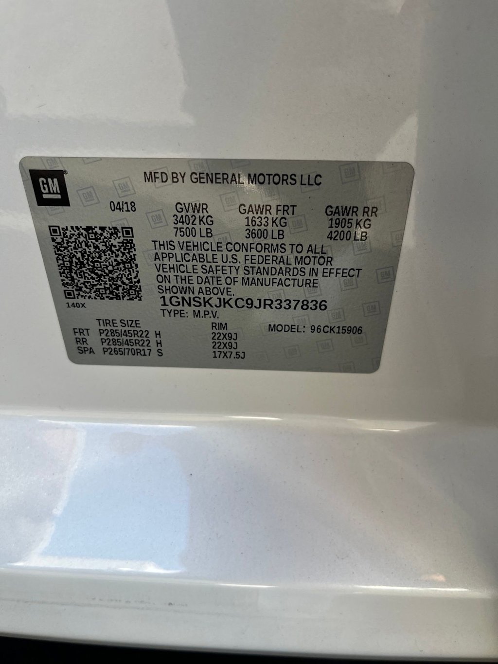 Thumbnail: 2018 Chevrolet Suburban - 7