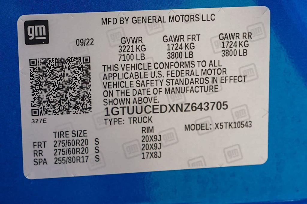 Thumbnail: 2022 GMC Sierra 1500 - 17