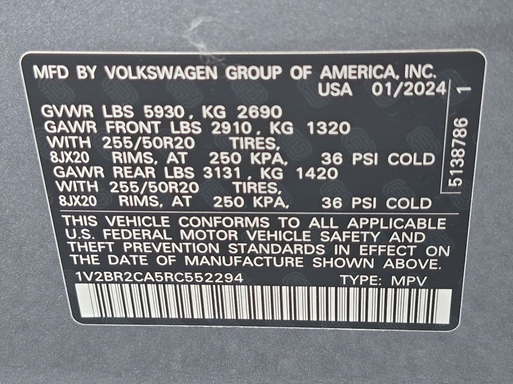 Thumbnail: 2024 Volkswagen Atlas - 18
